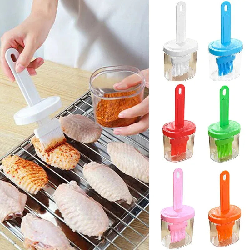 Silicone Oil Brush Bottle with Brush Oil Dispenser
