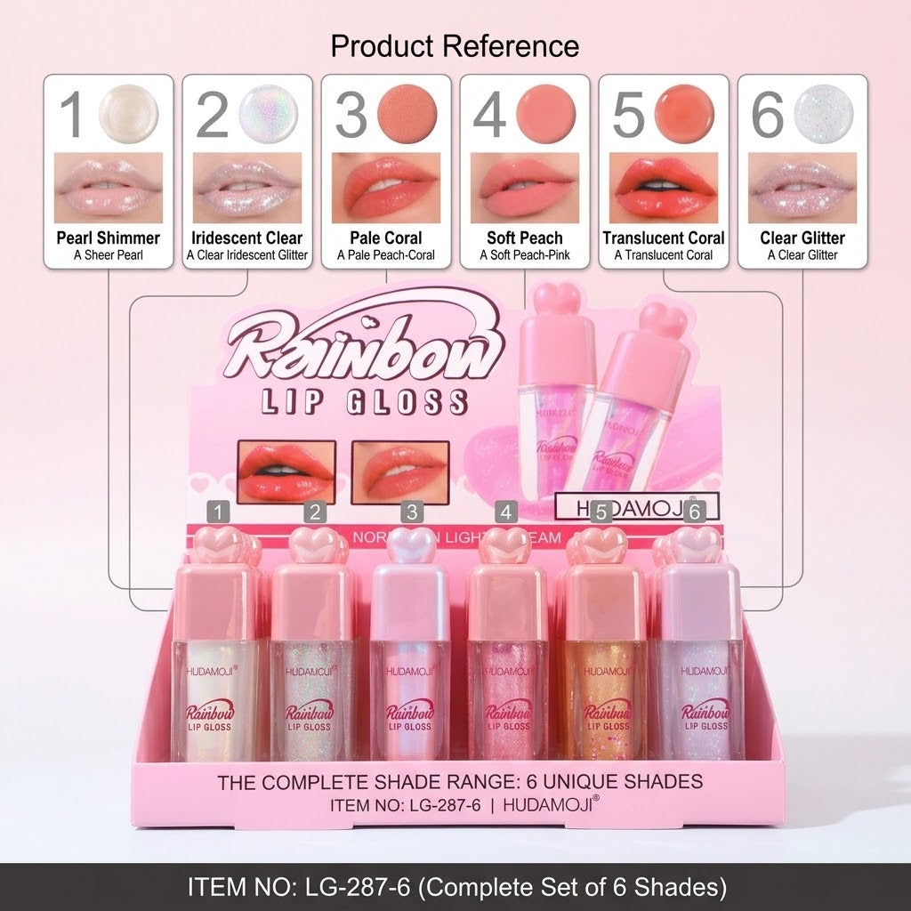 Hudamoji Rainbow Lip Gloss