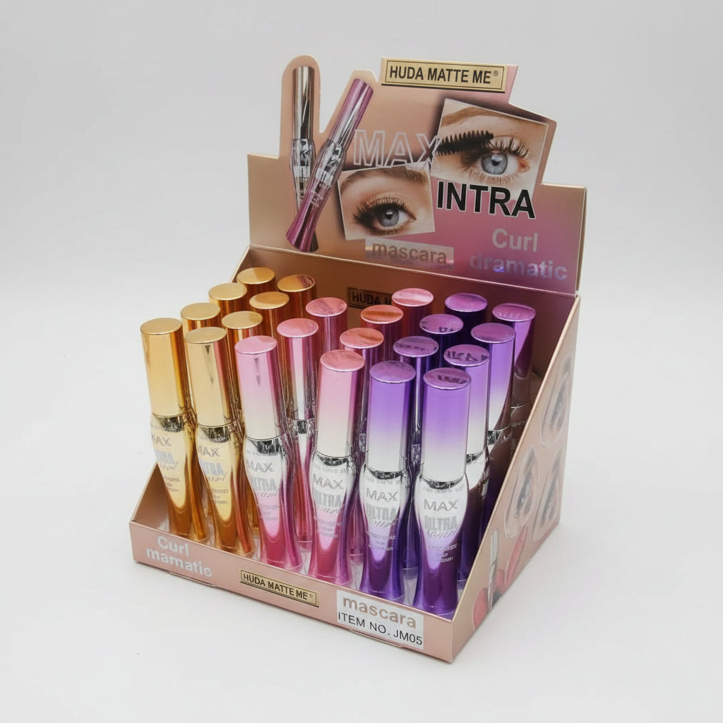 Huda Matte Me Max Intra Curl Dramatic Mascara