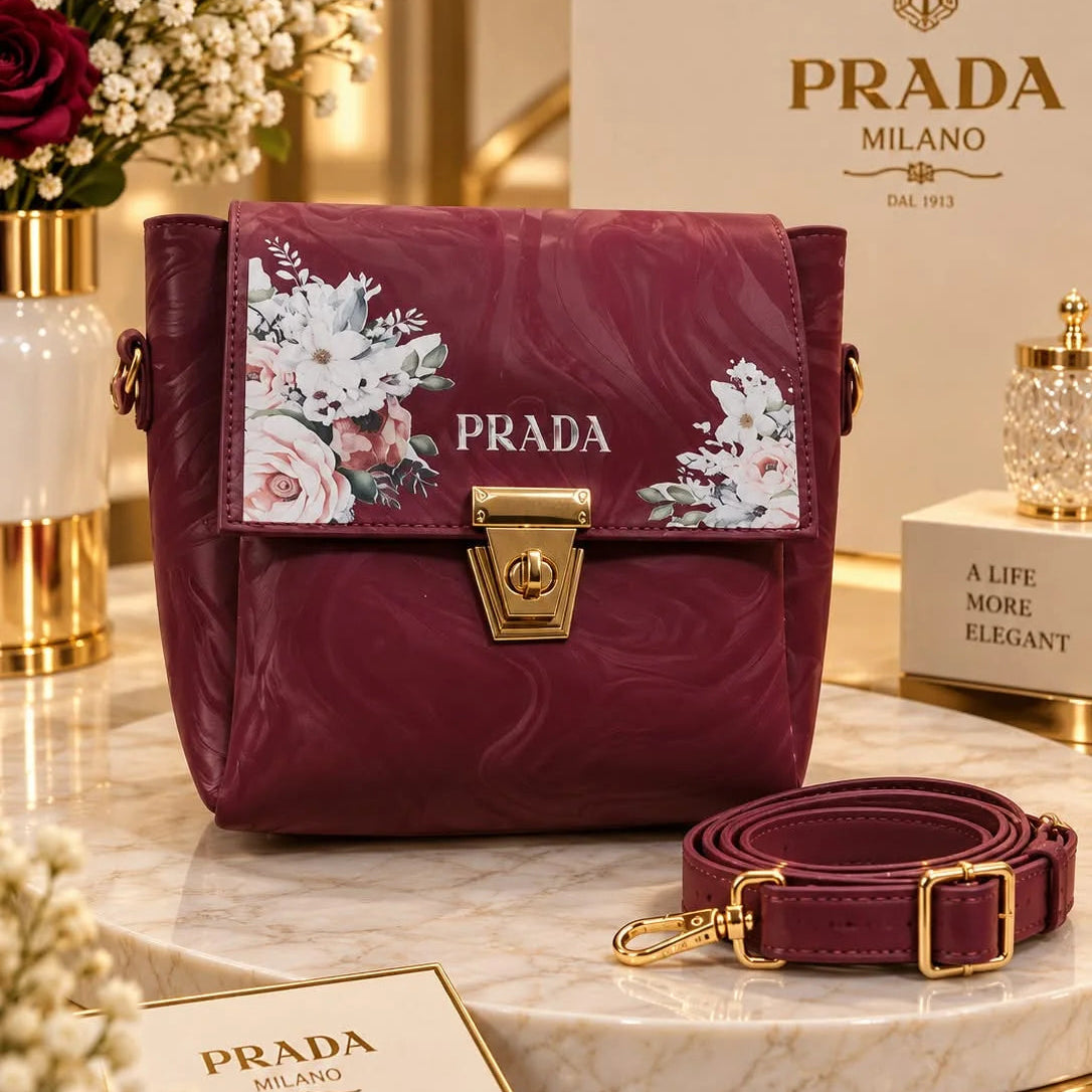Prada Floral Crossbody Bag