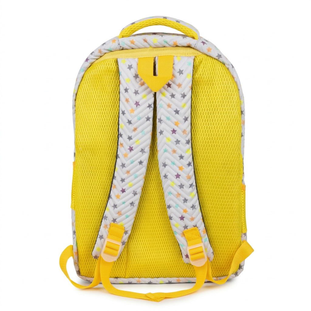 Girls 4-Zipper Parachute Fabric School Backpack