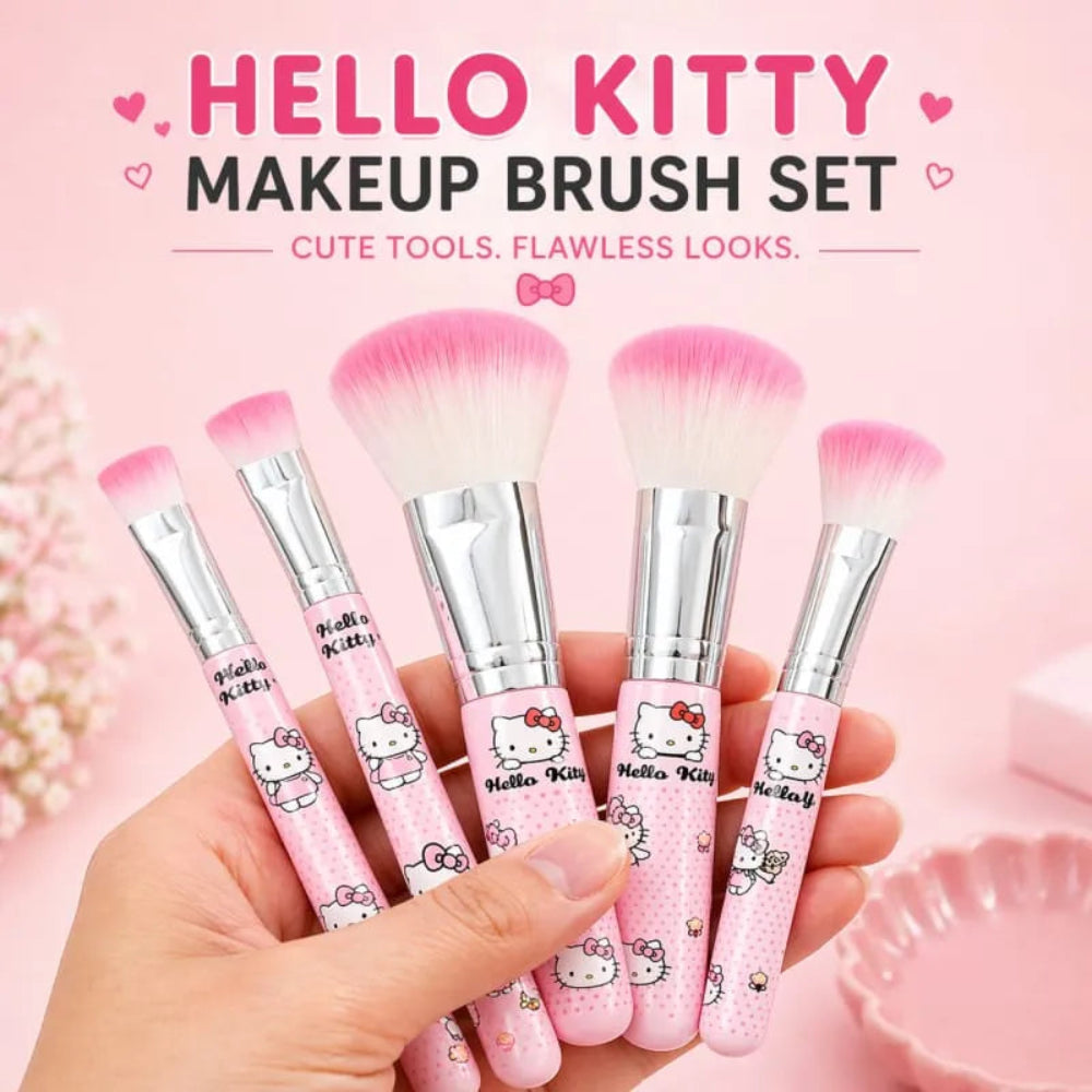 Hello Kitty Makeup Brush Set