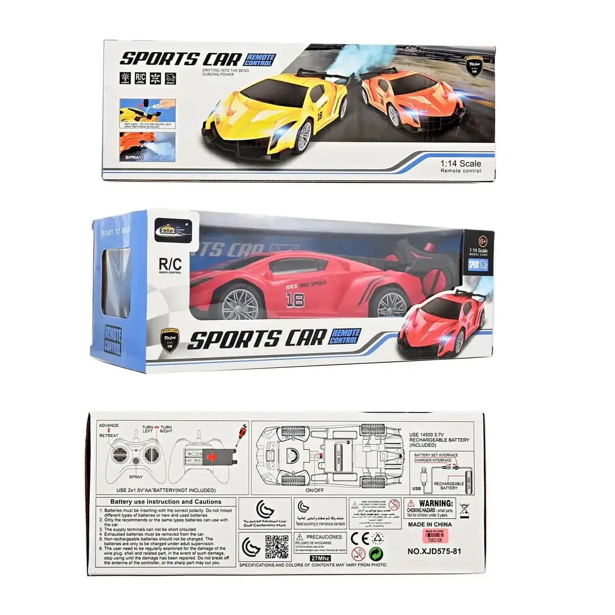Rechargeable Spray Car with Remote Controller