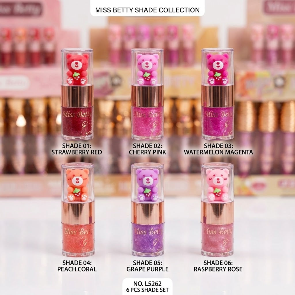 Miss Betty Teddy Bear Lip Gloss