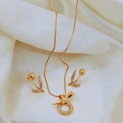 Gold Plated Tulip Flower Jewelry