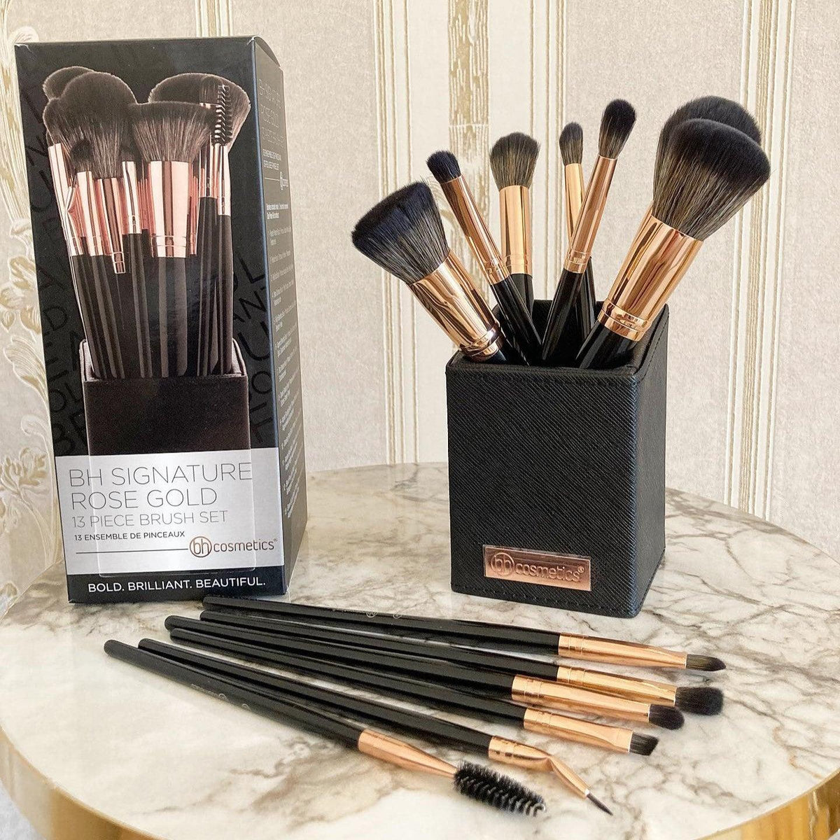 BH Cosmetics Signature Rose Gold Brush Set - 13 Pcs
