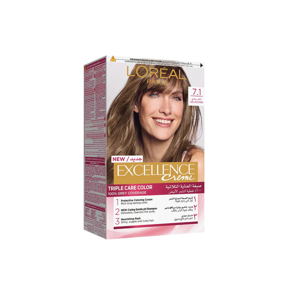 L’Oréal Paris Excellence Creme 7.1 Ash Blonde Haircolor