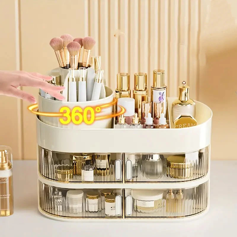 3-Layer Cosmetic Storage Organizer with Drawer