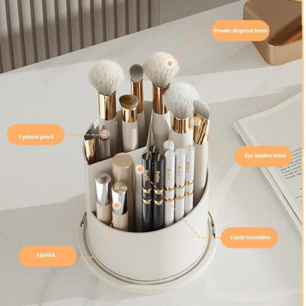 360° Rotating Dustproof Cosmetic Organizer