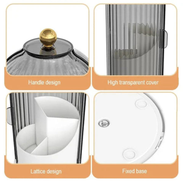 360° Rotating Dustproof Cosmetic Organizer
