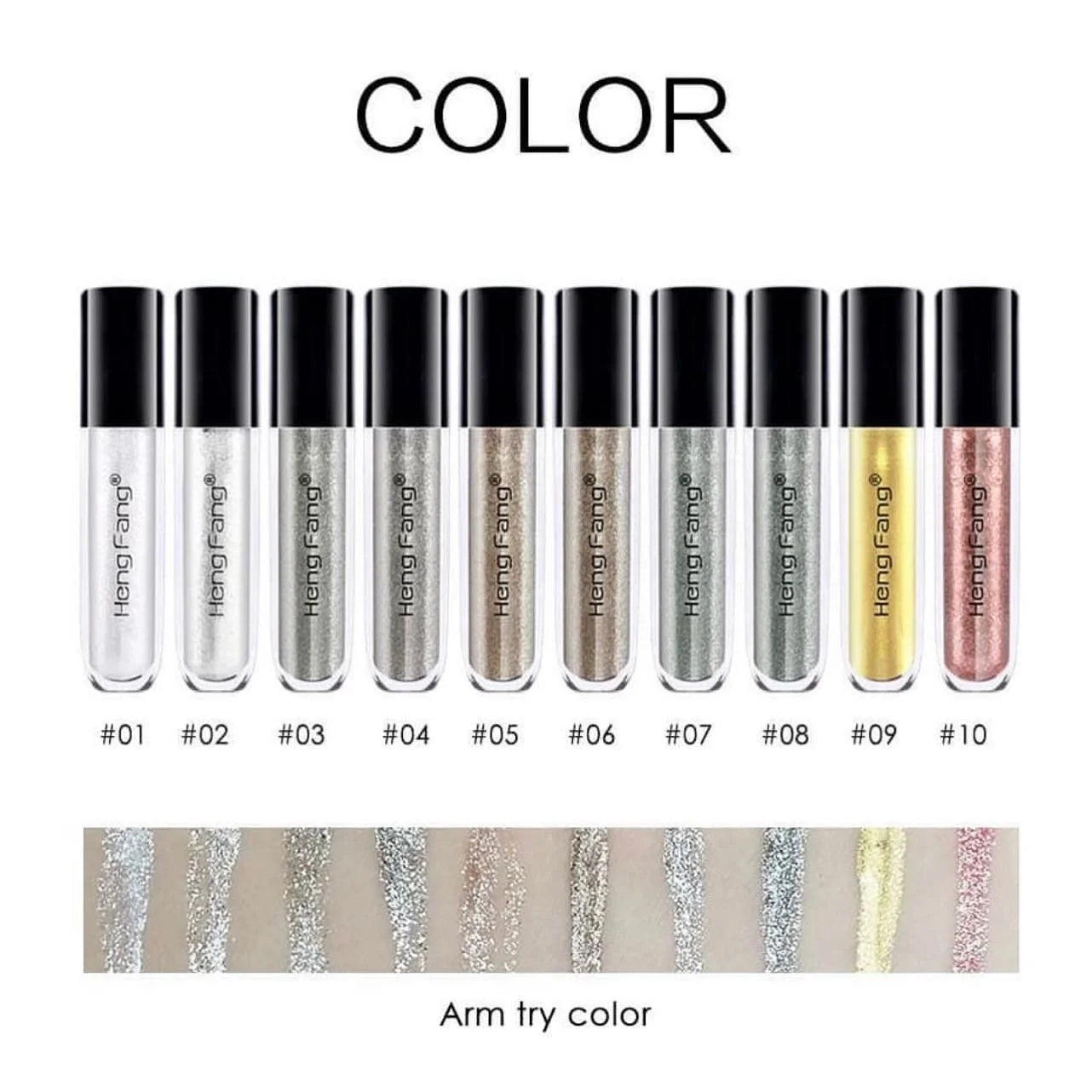10 Pcs Heng Fang Gliter Liner
