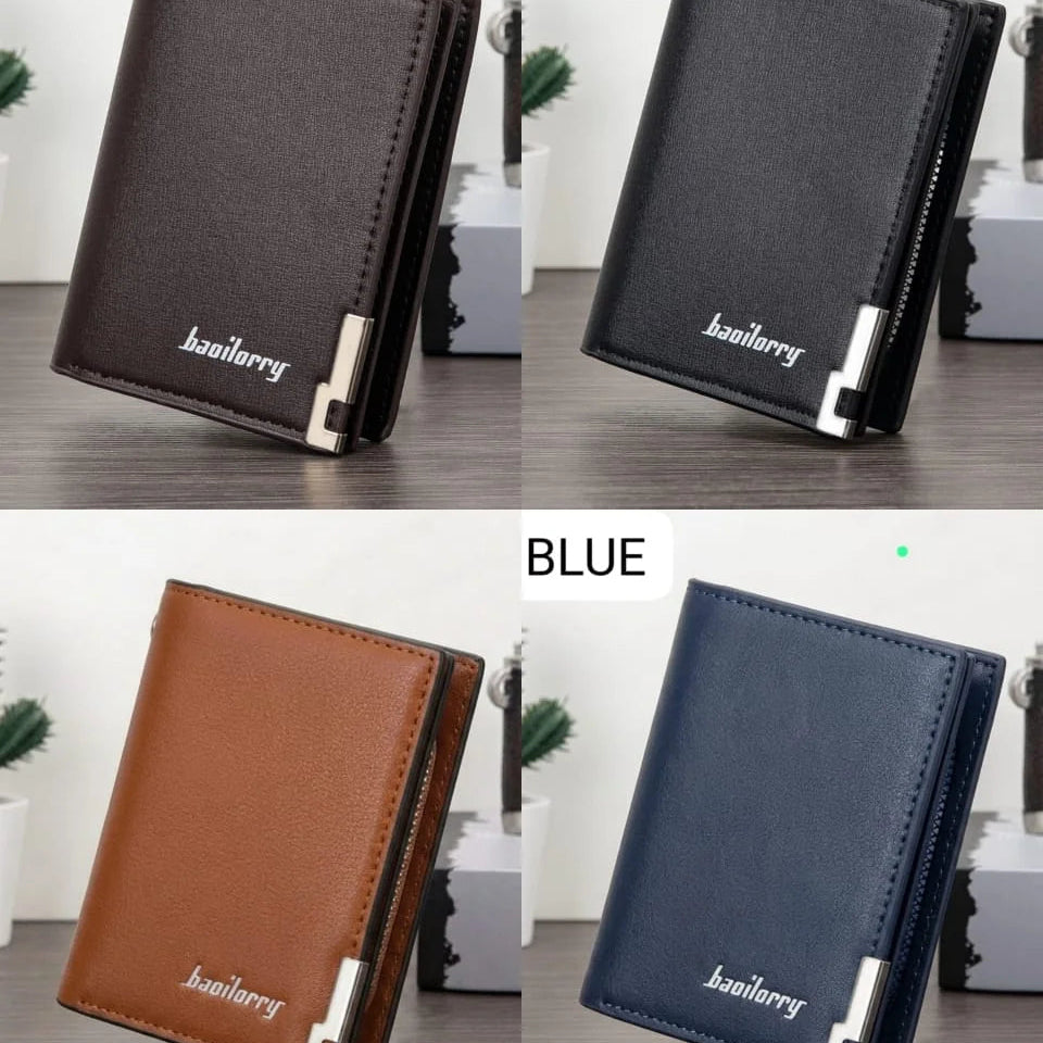 Baoilorry Leather Slim Bifold Wallet