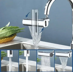 Universal Kitchen Waterfall Faucet -  4-Mode Nozzle for Kitchen Sink