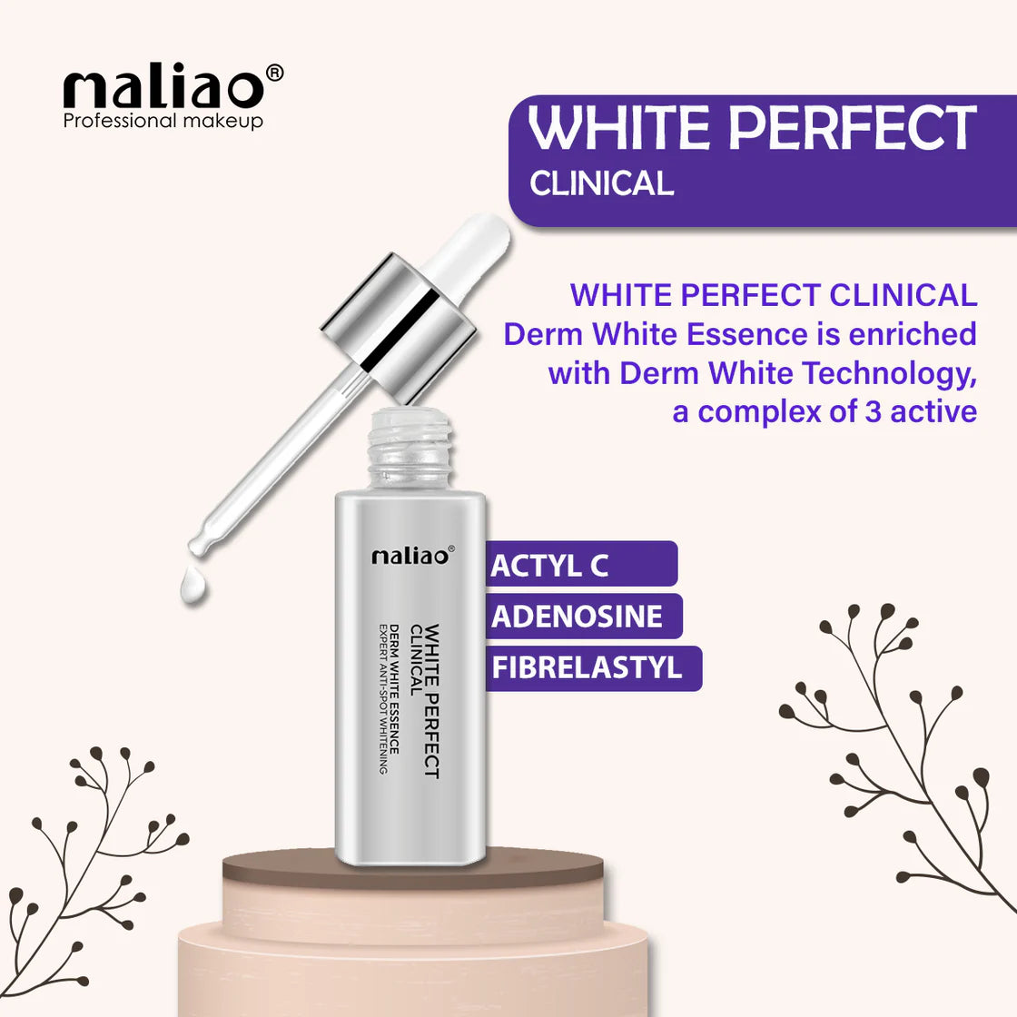 Maliao White Perfect Clinical Derm White Essence Serum - 30ml