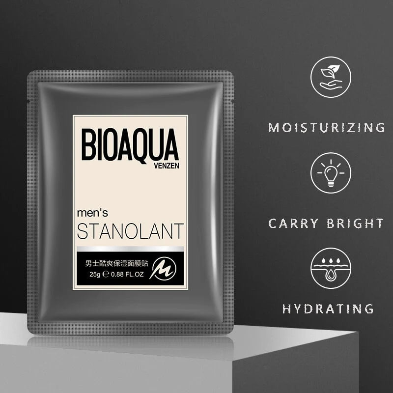 BIOAQUA Men's Cool Moisturizing Facial Sheet Mask - 25g