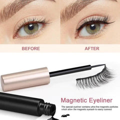 Magnetic Eyelash With Magnetic Liquid Eyeliner & Tweezer