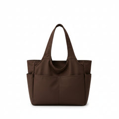 Water Resistant Multi Pocket Nylon Shoulder Tote Bag