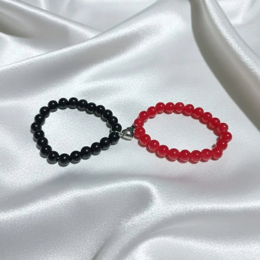 Couple Heart Bracelet Set