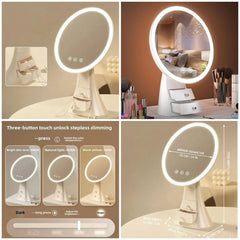 MakeUp Desk Led Mirror with Drawer