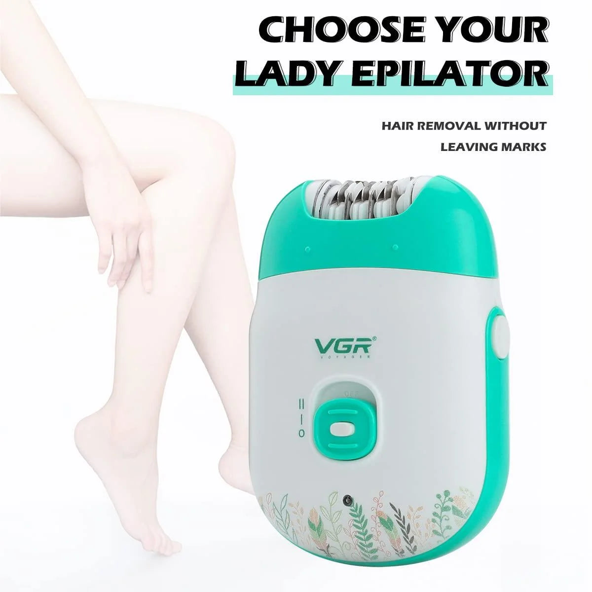 VGR V-726 Wet & Dry Compact Professional Cordless Women Epilator