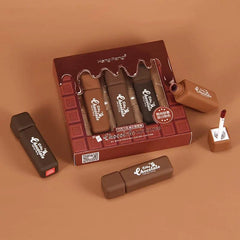 3Pcs Silky Chocolate Heng Fang Soft Matte Lipstick