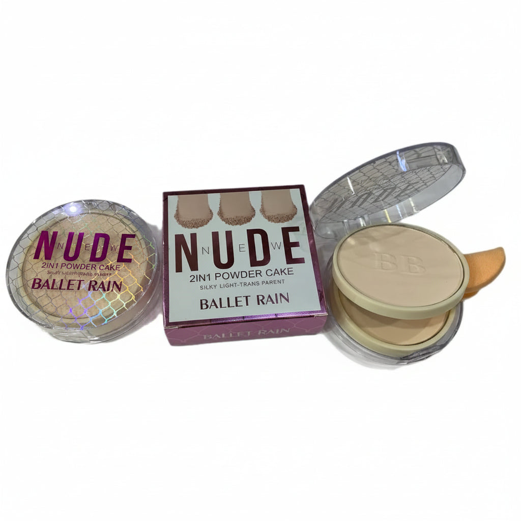 Ballet Rain Nude New 2 in 1 Powder Cake