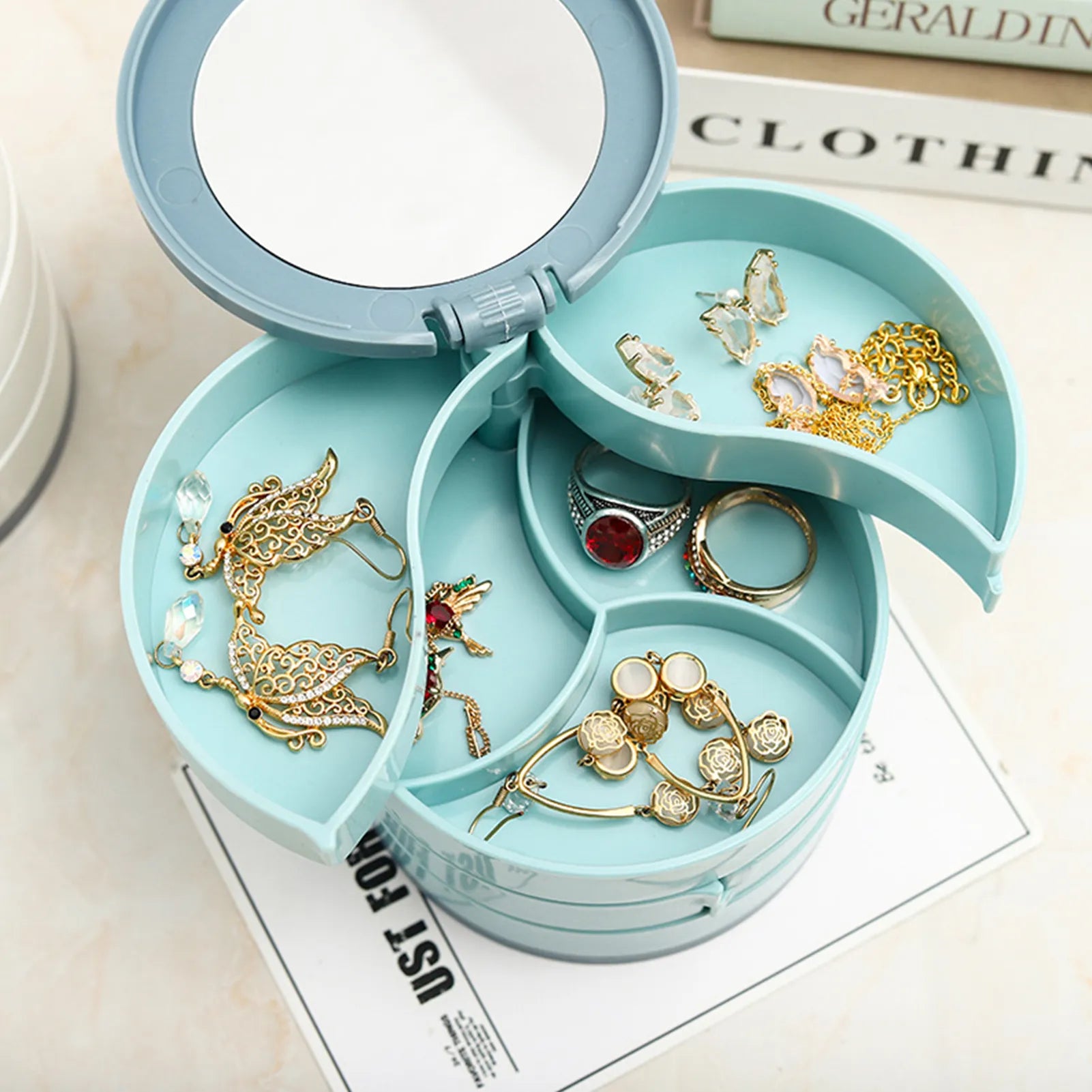 Jewelry Storage Box Multi‑Layer Organizer
