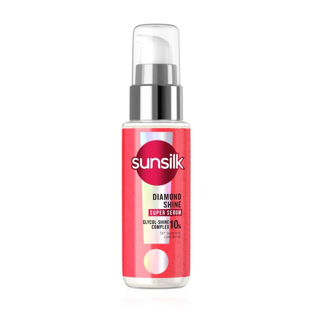 Sunsilk Diamond Shine Hair Serum, Keratin Infused, Lamellar Technology, All-Day Shine Serum - 45ml