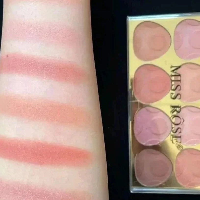 Miss Rose New Blush-on Palette - 8 Colors