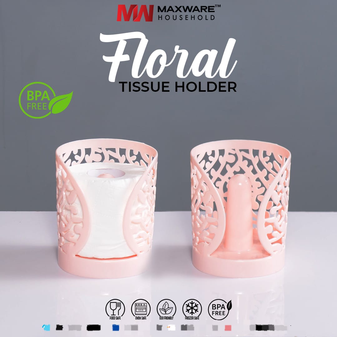 Maxware Household Floral Tissue Holder - Each