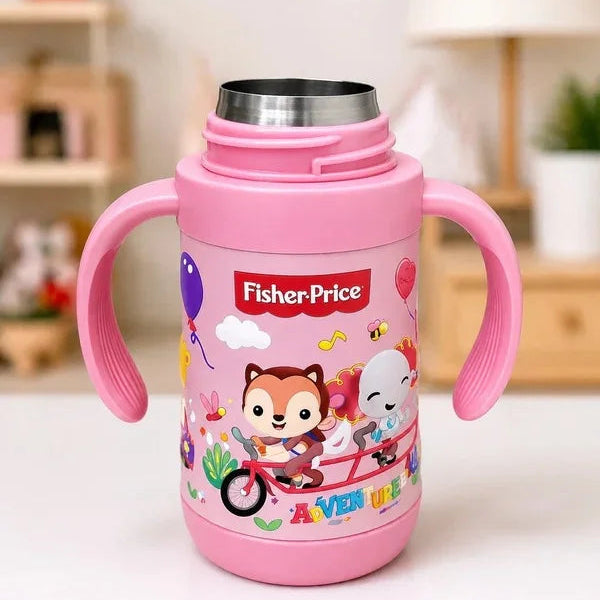 Fisher Price 3-in-1 Baby Insulated Straw Cup and Feeding Bottle Set-300ml