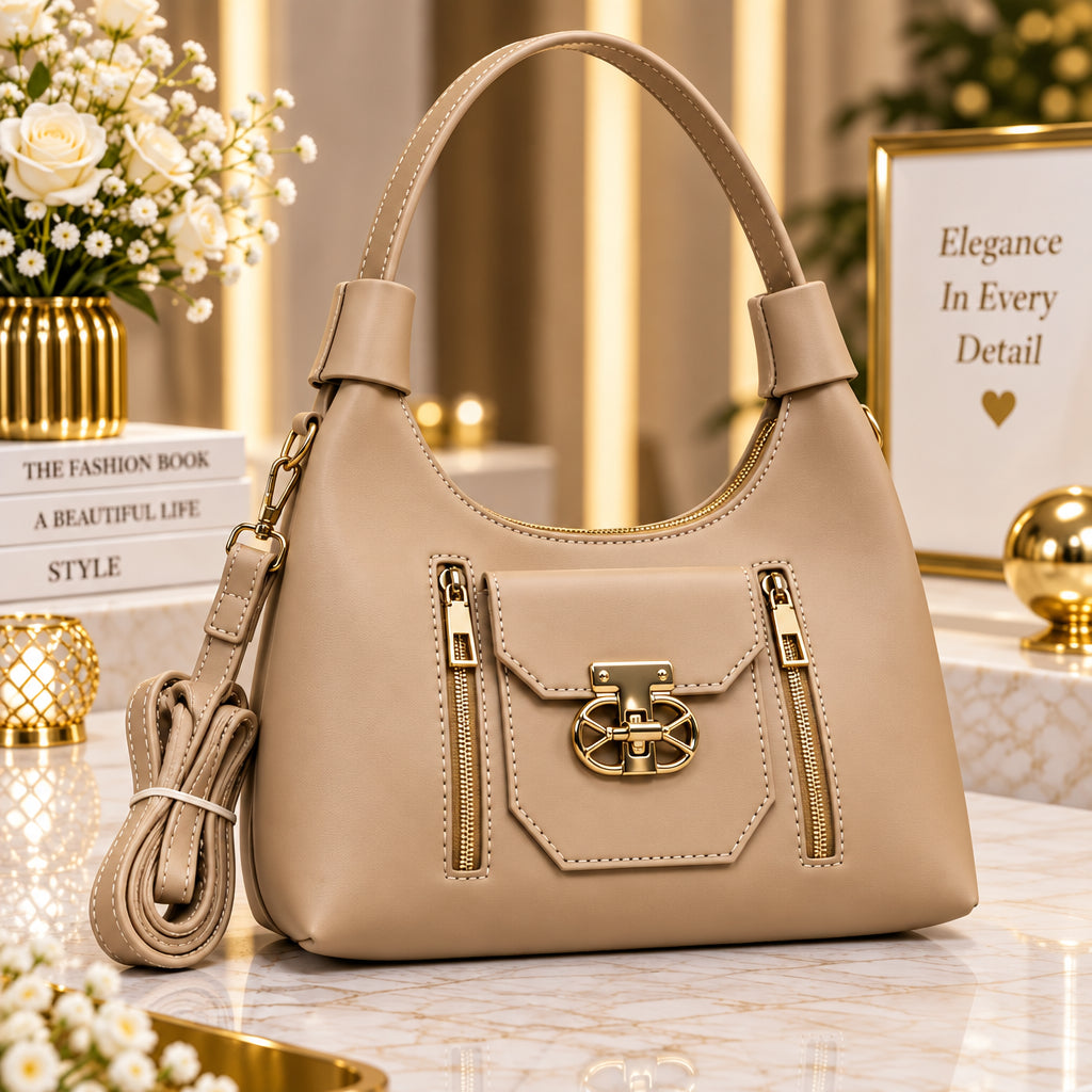 Women's Classic Leatherette Shoulder & Crossbody Bag