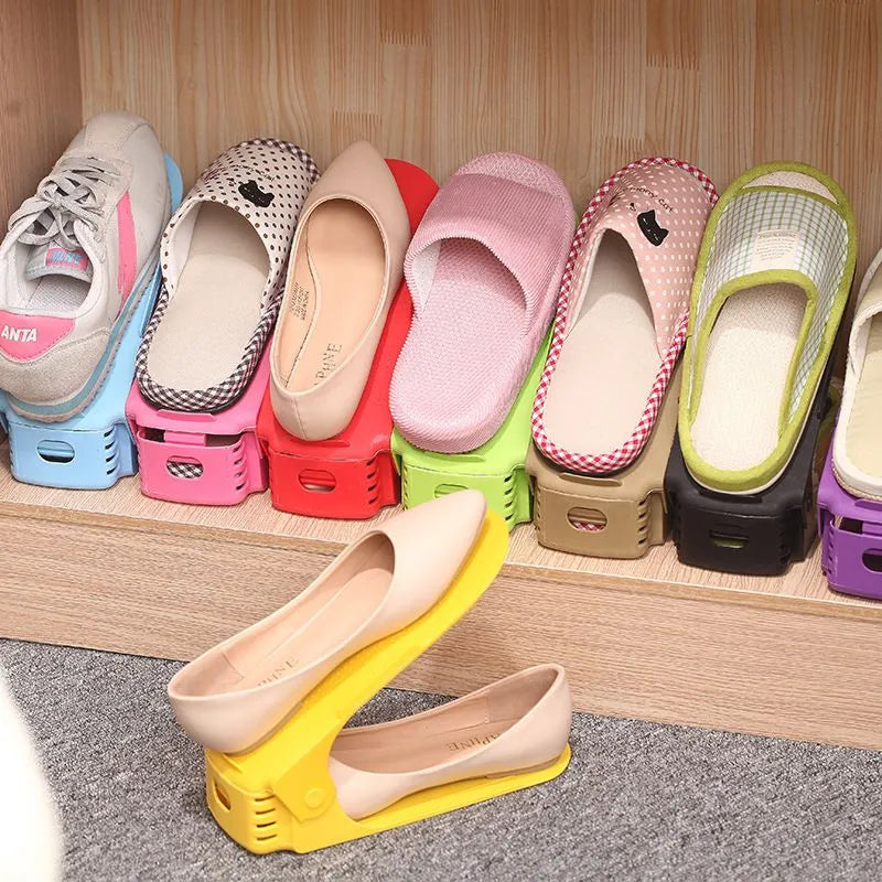 Shoe Organiser Slots - Adjustable Shoe Stacker Holder - Each