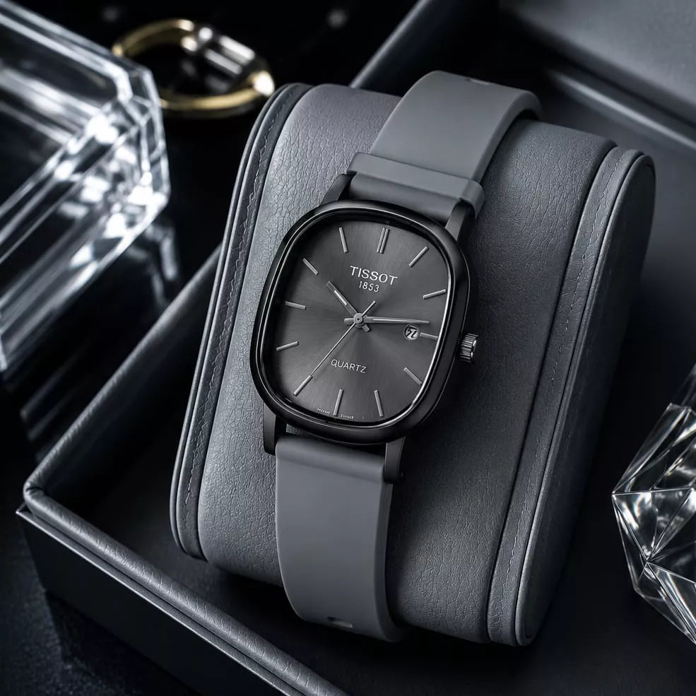 TISSOT Premium Gents Date Watch – Minimal Design, Elegant Style & Comfortable Fit - With Box