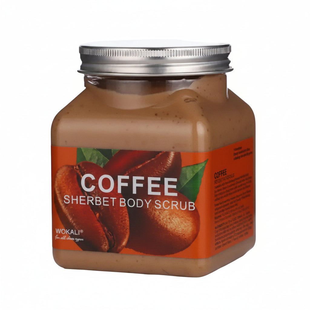 Wokali Coffee Sherbet Body Scrub - 350ml