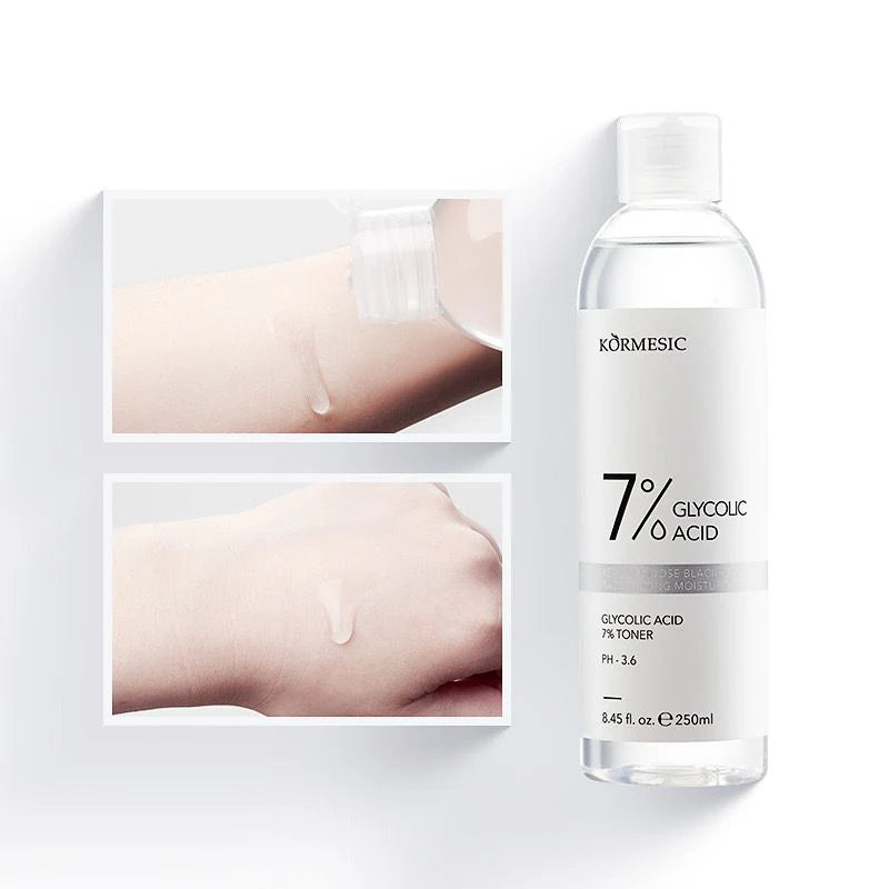 KORMESIC 7% Glycolic Acid Blackhead Remover Face Firming Moisturizing Toner - 250ml