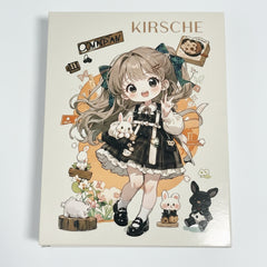 Kirsche Kawaii Anime Girl 4‑Folding Eyeshadow Palette