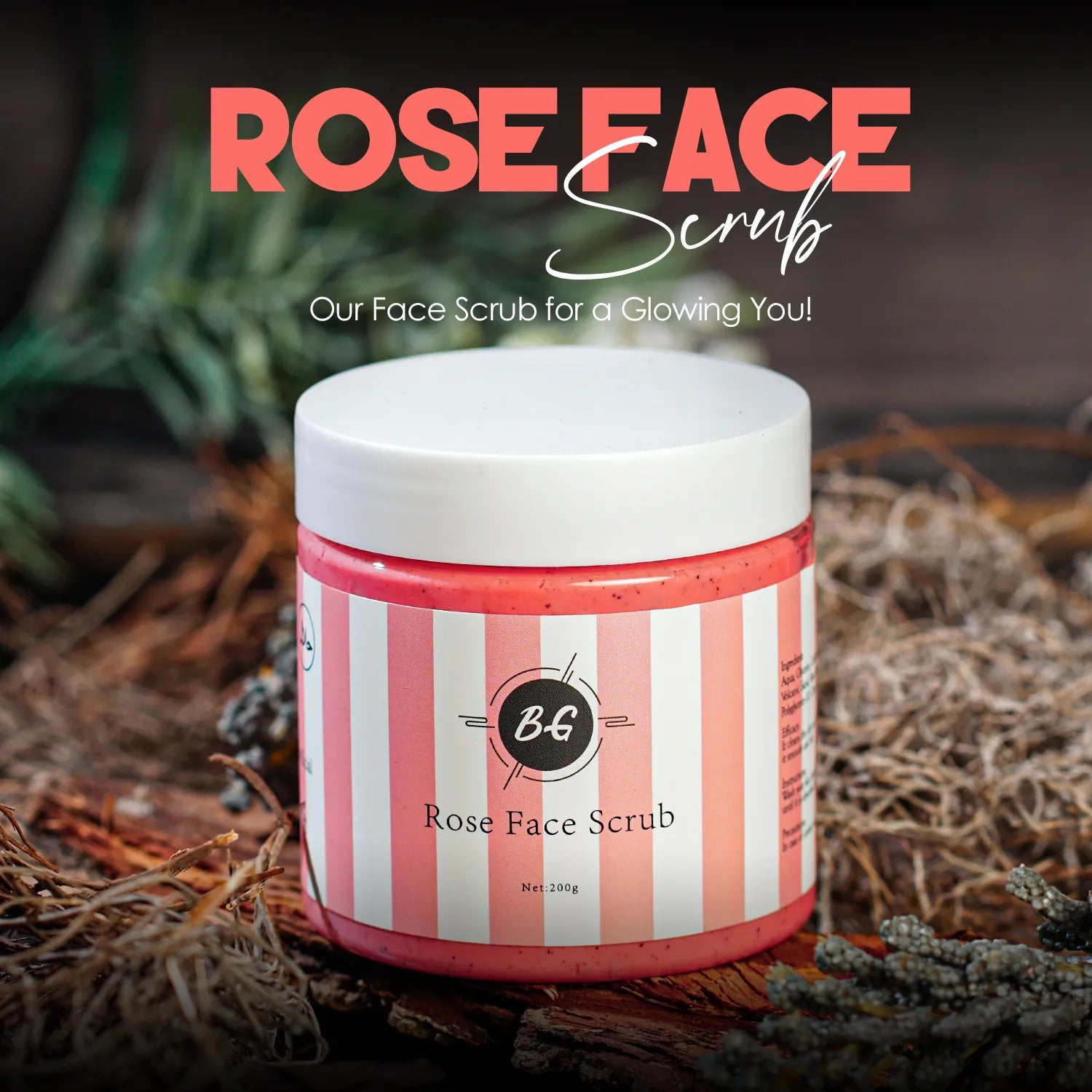 BG Rose Face Scrub - 200g