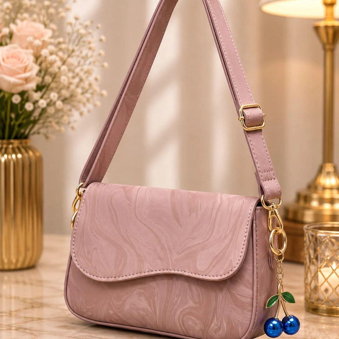 Girl's Leather Textured Hand Bag