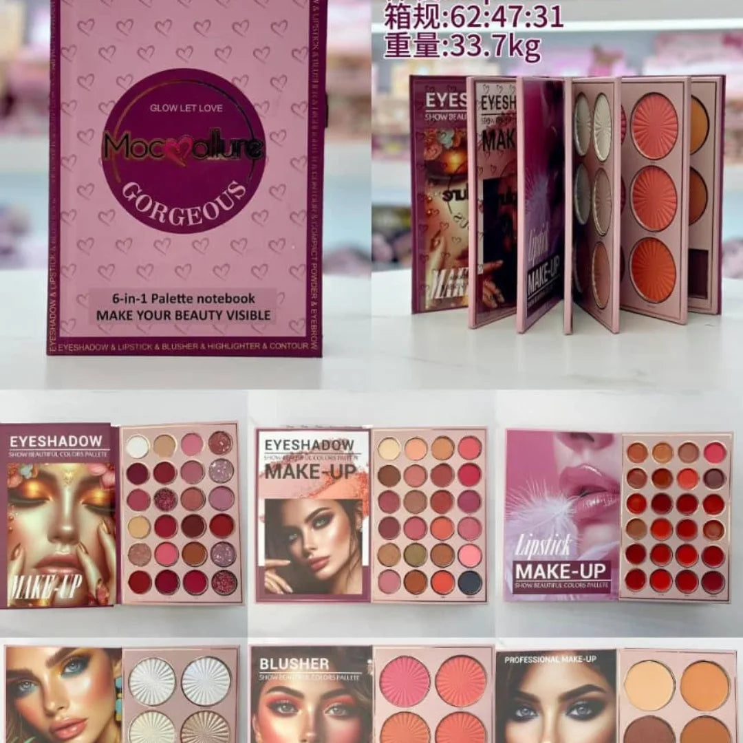 Mocallure Gorgeous 6 in 1 Palette Notebook