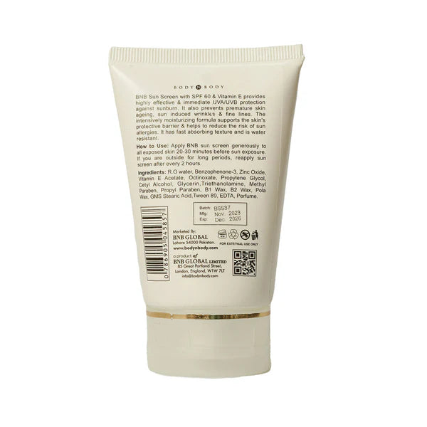 BNB Sun Screen (SPF 60) - 120ml