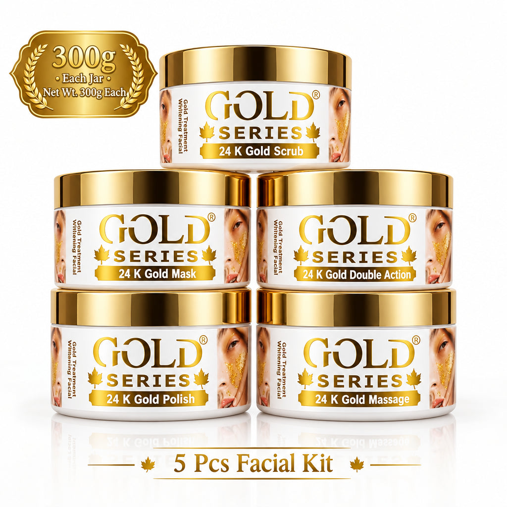 Gold Series 24K Gold Whitening Facial Treatment Kit - Pack of 5