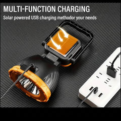Source Light Multifunctional 4-in-1 Solar Flashlight USB Rechargeable with 5000mAh Power Bank