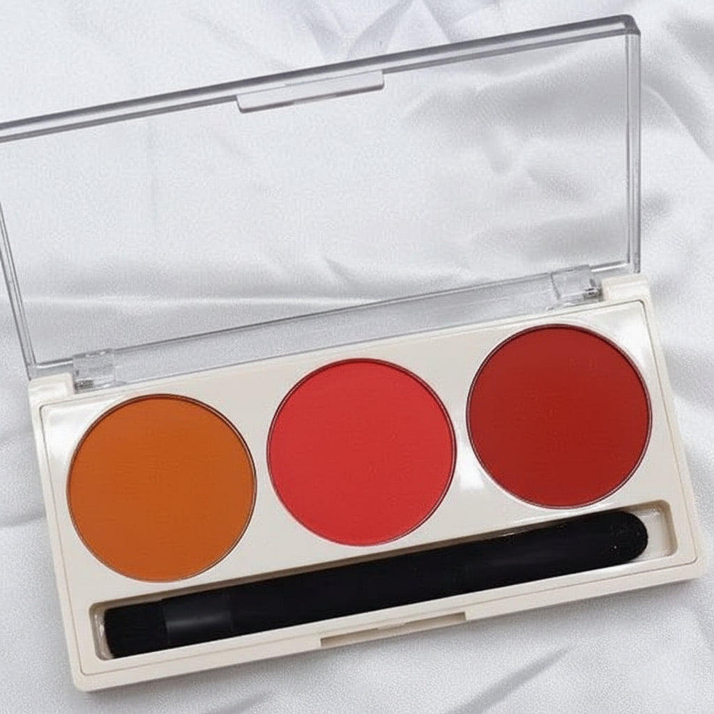 3 Color Fashion Trend Blush On Palette