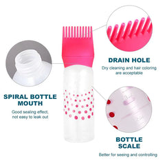 Empty Hair Dye Bottle -  Reusable With Applicator Brush Bottles - 120ml