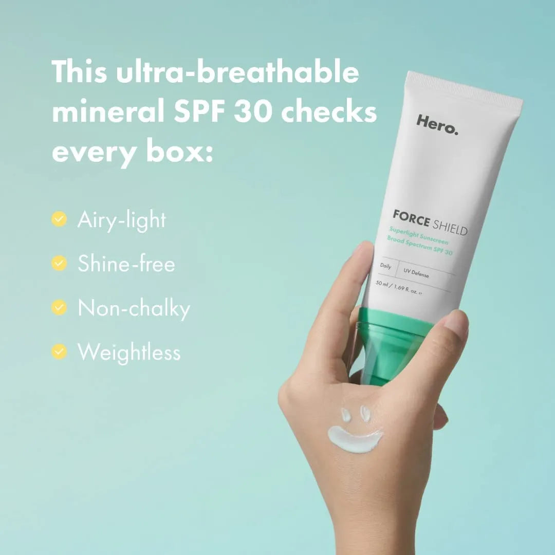 Hero Cosmetics Force Shield Superlight Sunscreen SPF 30 - 50ml