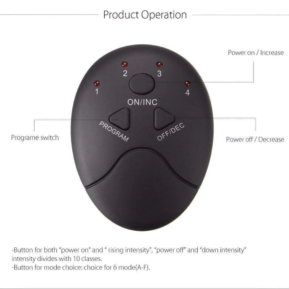 6 Pack ABS Stimulator Charging Battery