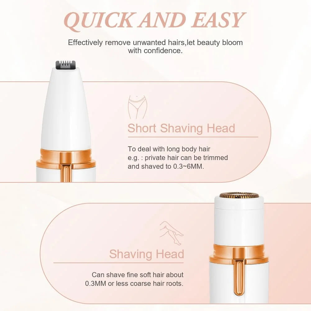 Multifunctional 4 Way Lady Shaver