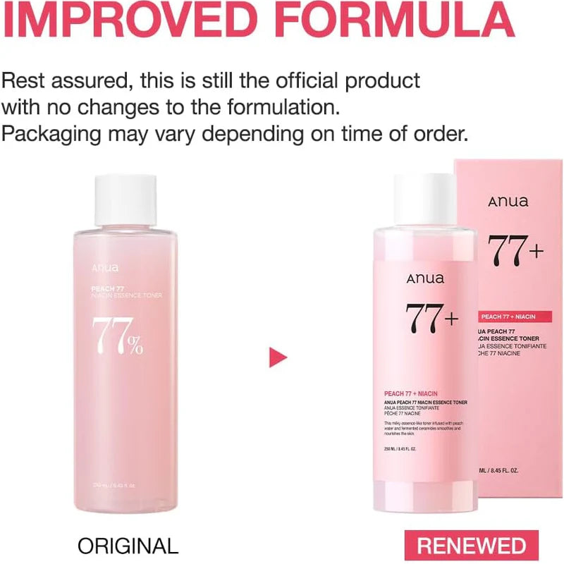 Anua Peach 77 Niacin Essence Toner - 250ml (Made In Korea)