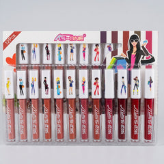 KS-ONE Matte Lip Gloss - 12 Pcs